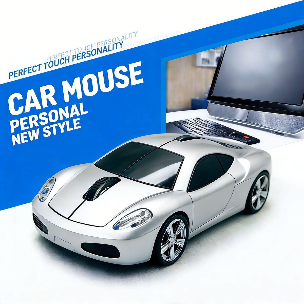 Pc Gaming X3D - Ergonomic Wireless Sports Car Mouse USB
