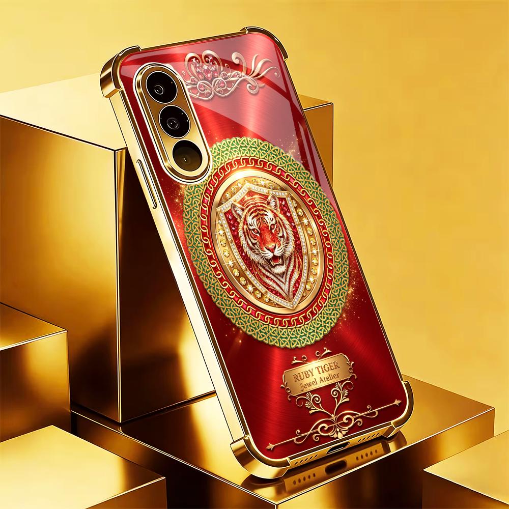 Tiger Head Classic Red Pattern - огляд і ціна Pc Case Tempered Glass