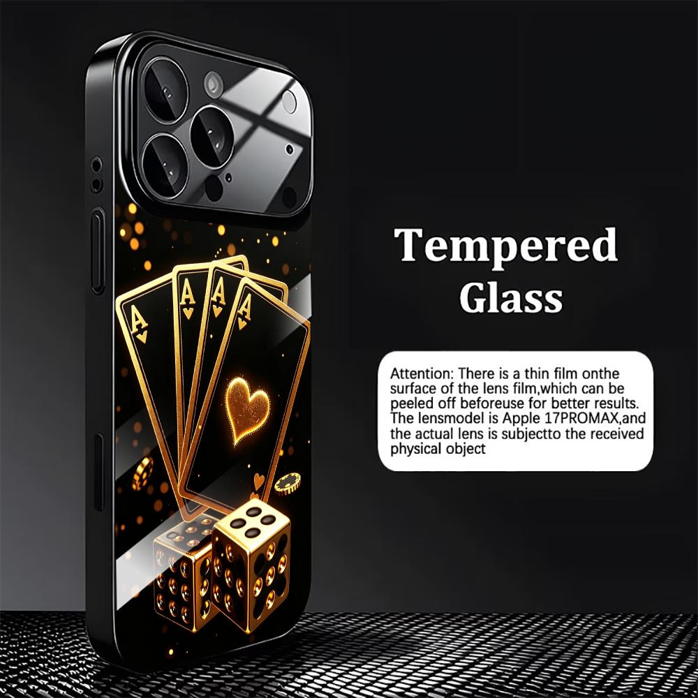 Golden playing card dice Tempe - огляд і ціна Pc Case Tempered Glass