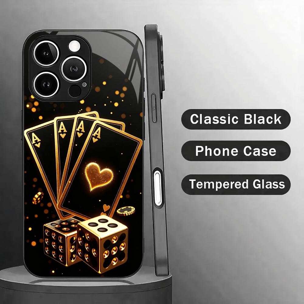 Golden playing card dice Tempe - огляд і ціна Pc Case Tempered Glass
