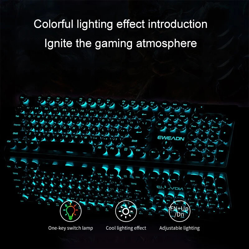 Retro Punk Mechanical Feel Key - огляд і ціна Pc Gaming Keyboards