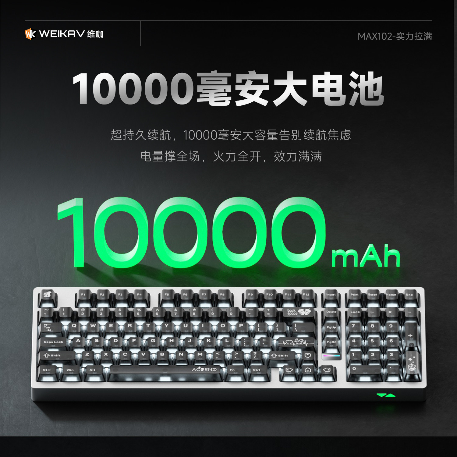 Weika Max102 Aluminum Case Wir - огляд і ціна Pc Gaming Keyboards