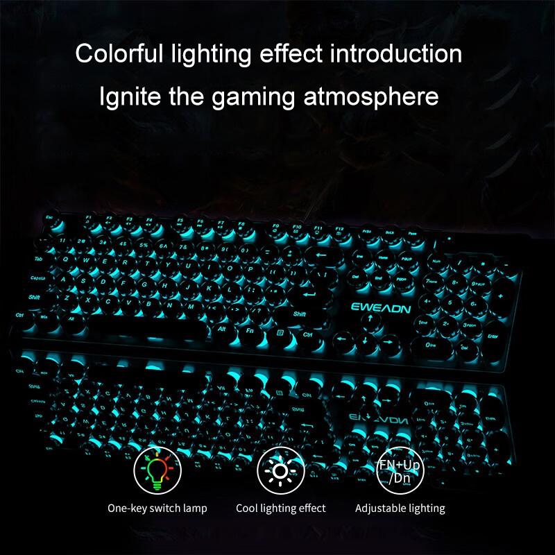 EWEADN Typewriter Gaming Keybo - огляд і ціна Pc Gaming Keyboards