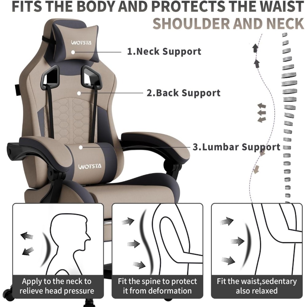 Ergonomic Gaming Chair with Ma - огляд і ціна Gaming Chair