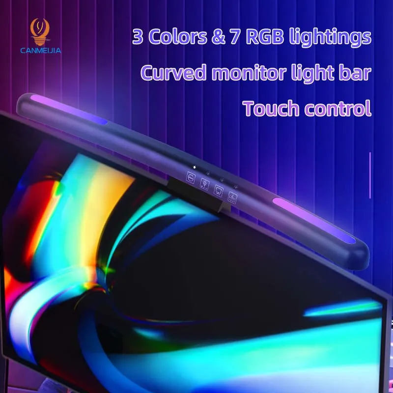 Curved LED Monitor Light Bar U - огляд і ціна Pc Gaming Aesthetic